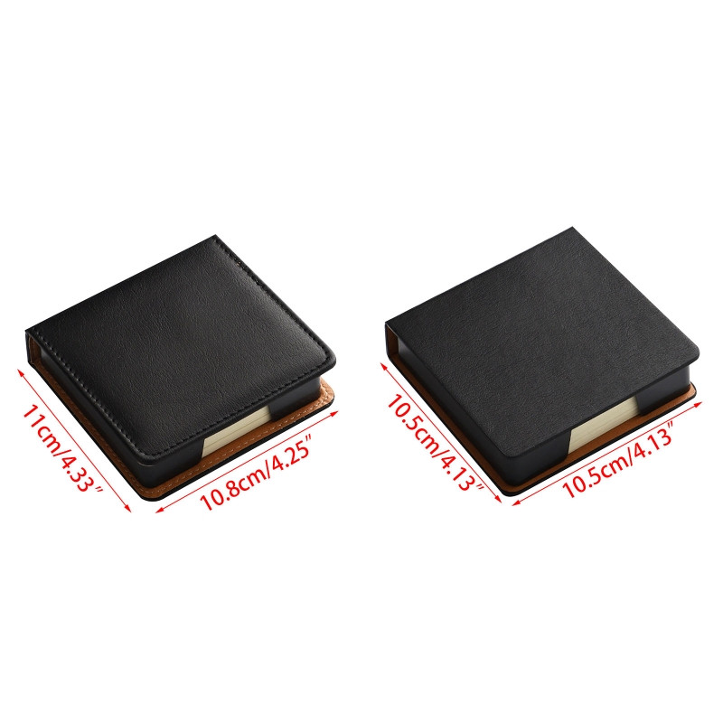 Δερμάτινη θήκη για κολλώδη σημειωματάρια με κάλυμμα καπακιού για υπαίθριες ταξιδιωτικές εργασίες Y3NC