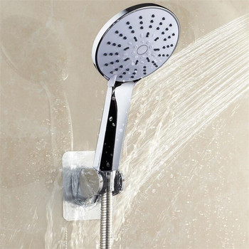 Ρυθμιζόμενη αυτοκόλλητη βάση ντουζιέρας χειρός Plactis Polished Showerhead Τοποθετημένη στον τοίχο Στήριγμα ντουζιέρας μπάνιου