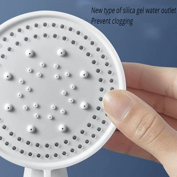 Дъждовна 4-функционална регулируема душ слушалка със стоп бутон Водоспестяваща под налягане Ръчна дюза за пръскане Аксесоари за баня