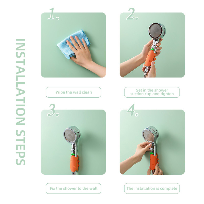 DELIXI Βάση κεφαλής ντους χωρίς διάτρηση TPR Ισχυρή βρύση ρουφήχησης Σταθερός βραχίονας ρυθμιζόμενος τοίχος αναρρόφησης κενού κυπέλλου προμήθειες μπάνιου