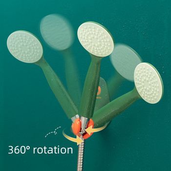 1 τεμ. 360° Στήριγμα για κεφαλές ντους Ρυθμιζόμενο αυτοκόλλητο στήριγμα ντους σε σχήμα γροθιάς Βάση τοίχου SPA Μπάνιο γενικής χρήσης ABS