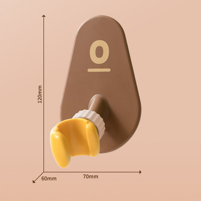 1 db 360°-os zuhanyfej tartó Állítható öntapadó zuhanyfej tartó ököl alakú falra szerelhető állvány SPA fürdőszoba Univerzális ABS