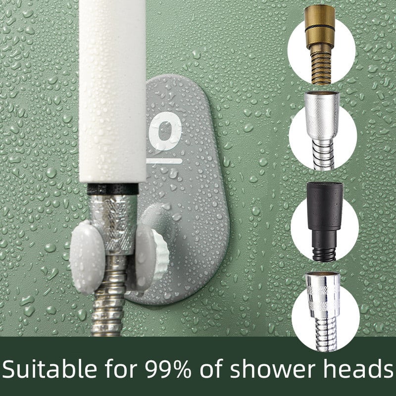 1 τεμ. 360° Στήριγμα για κεφαλές ντους Ρυθμιζόμενο αυτοκόλλητο στήριγμα ντους σε σχήμα γροθιάς Βάση τοίχου SPA Μπάνιο γενικής χρήσης ABS