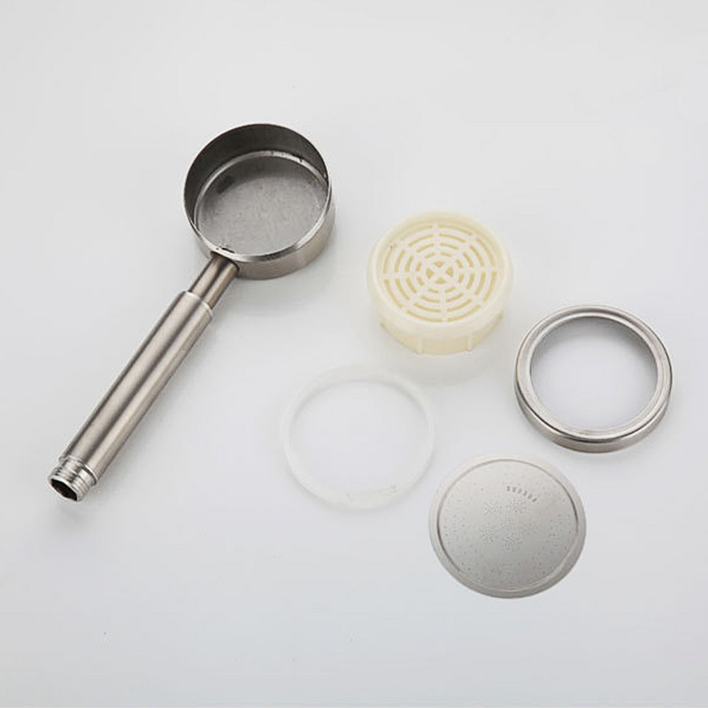 Κεφαλή ντουζιέρας από ανοξείδωτο χάλυβα Μαύρη ντουζιέρα βροχής Επιτοίχιος Φορητός ψεκαστήρας Εξοικονόμησης νερού Κεφαλές ντους μπάνιου υψηλής πίεσης