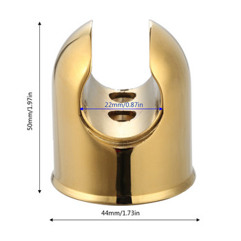 1PC Стенна монтирана основа за душ слушалка Скоби за дюзи от цинкова сплав Полиран хром/златен кран за баня Фиксиран държач Кука с винтове