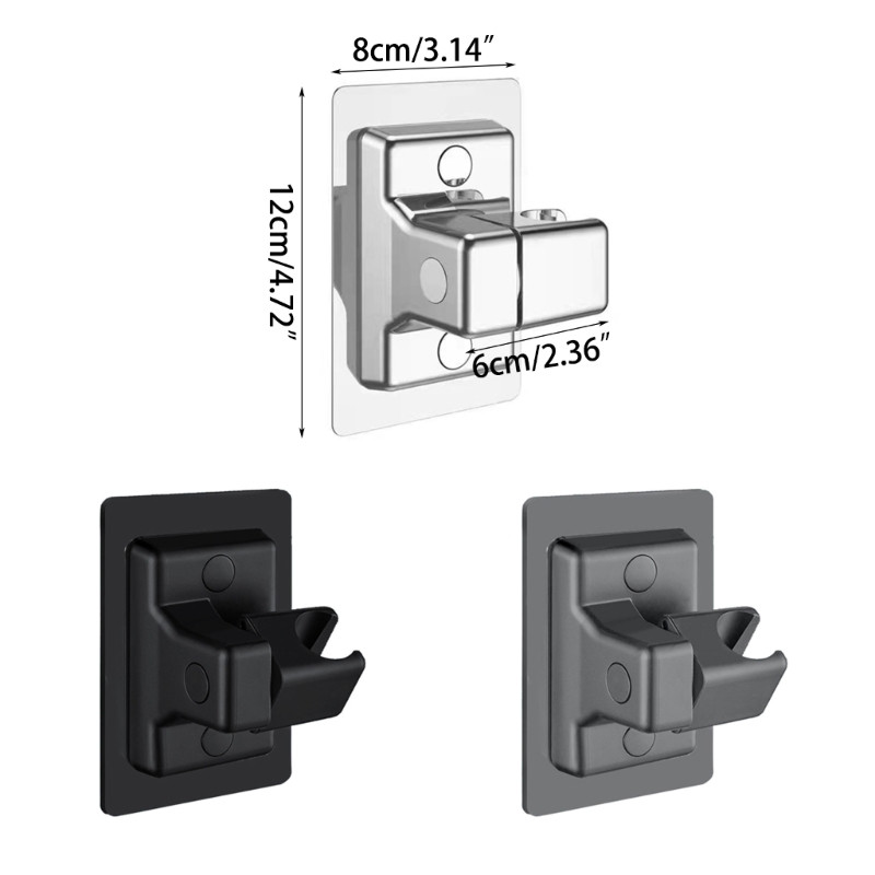 Αναλώσιμα μπάνιου Αυτοκόλλητη ρυθμιζόμενη χειροκίνητη θήκη ντουζιέρας Δωρεάν επιτοίχια κεφαλή ντους Στήριγμα καθίσματος μπάνιου