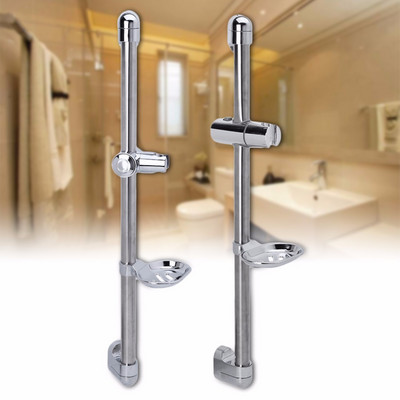 A Set Shower Rod Soap Dish Lifter Pipe Pipe ABS ανυψωτικό πλαίσιο Ρυθμιζόμενη βάση κεφαλής