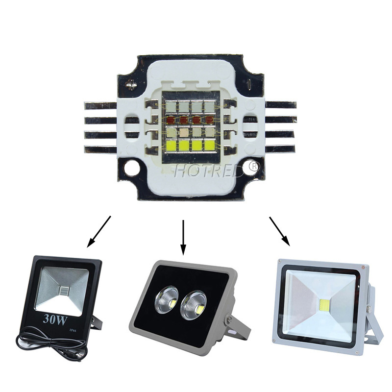 Τσιπ LED υψηλής ισχύος RGBW 30W Κόκκινο Πράσινο Μπλε Λευκό Δίοδος 30 W COB για DIY Φωτιστικό Φωτιστικό Φυτών
