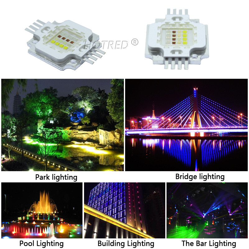 Τσιπ LED υψηλής ισχύος RGBW 30W Κόκκινο Πράσινο Μπλε Λευκό Δίοδος 30 W COB για DIY Φωτιστικό Φωτιστικό Φυτών