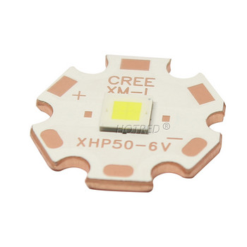 LED 12V 6V 18W20W CREE XHP50.3 Generation HI Cold White Chip 2191Lumens XLamp SMD 5050 крушка с DTP мед MCPCB фенерче Направи си сам