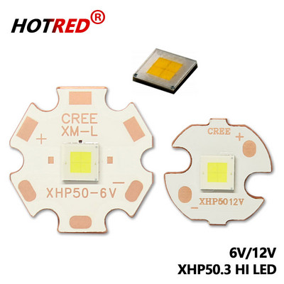 LED 12V 6V 18W20W CREE XHP50.3 Generation HI Cold White Chip 2191Lumeni XLamp SMD 5050 Bec cu DTP Cupru MCPCB Lanterna DIY