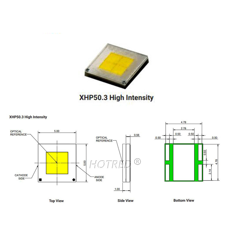 LED 12V 6V 18W20W CREE XHP50.3 Generation HI Cold White Chip 2191Lumens XLamp SMD 5050 Bulb with DTP Copper MCPCB φακός DIY