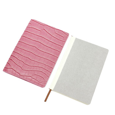 Ingyenes egyéni betűk Saffiano PU bőr A5 notebook krokodil mintás naplóborító A5 napló Napirend Irodaszerek Ajándék