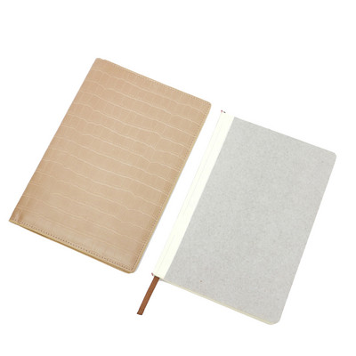 Ingyenes egyéni betűk Saffiano PU bőr A5 notebook krokodil mintás naplóborító A5 napló Napirend Irodaszerek Ajándék