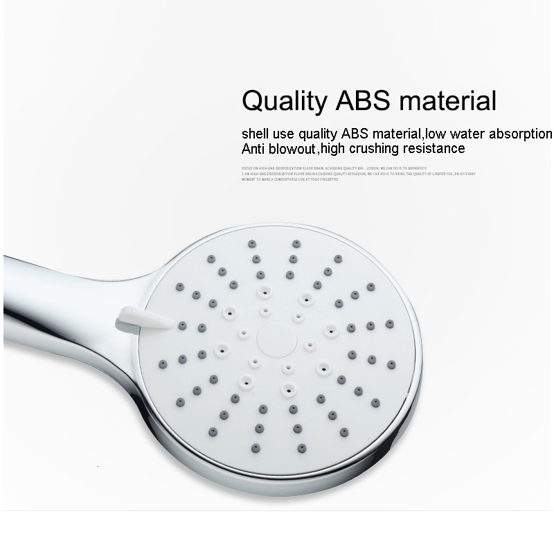 Zhang Ji 5 Λειτουργία Αφρόλουτρο ντους Silica Gel Πολυστρωματικό Επιμετάλλωτο Χειρός Ψεκαστήρας ντους ελαφρού βάρους