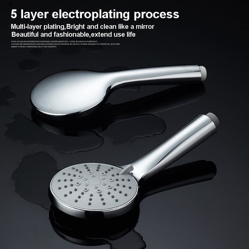 Zhang Ji 5 Λειτουργία Αφρόλουτρο ντους Silica Gel Πολυστρωματικό Επιμετάλλωτο Χειρός Ψεκαστήρας ντους ελαφρού βάρους