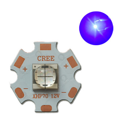 XLamp XHP70 6V 12V LED hideg fehér 6500K meleg fehér 3000k kék 460nm 20mm DTP réz PCB-vel zseblámpa zseblámpa fényforráshoz