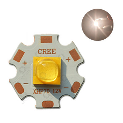XLamp XHP70 6V 12V LED hideg fehér 6500K meleg fehér 3000k kék 460nm 20mm DTP réz PCB-vel zseblámpa zseblámpa fényforráshoz