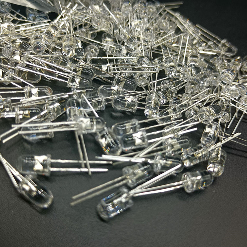 100 τμχ 5mm IR LED 850nm Clear Lens Infrared Diode 20mA Διάφανη 5 mm Through Hole Light Emitting Diode 850 nm Λαμπτήρας LED