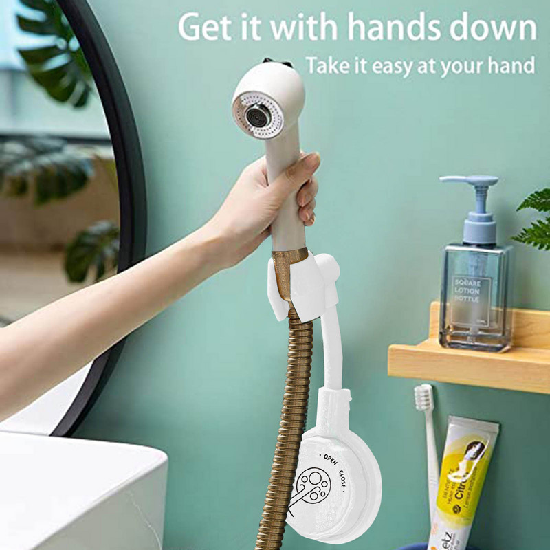 Ρυθμιζόμενη περιστρεφόμενη κεφαλή ντους Βάση τοίχου χωρίς διάτρηση Σχάρα ντους Μπάνιο Αξεσουάρ ντουζιέρας ντουζιέρας γενικής χρήσης