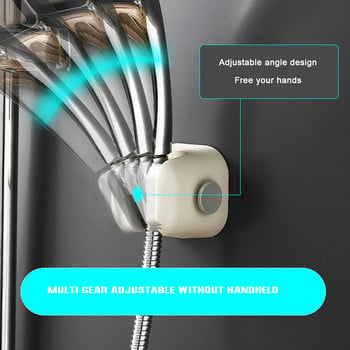 Силиконов държач за душ слушалка Издръжлив за многократна употреба Подвижен душ Ръчен монтаж на стена Вендуза Скоба за душ Консумативи за баня