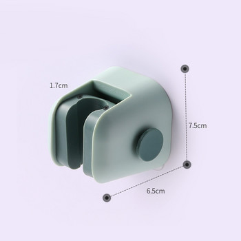Силиконов държач за душ слушалка Издръжлив за многократна употреба Подвижен душ Ръчен монтаж на стена Вендуза Скоба за душ Консумативи за баня