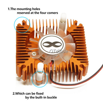 LED радиатор Охлаждащ алуминий с вентилатор 5V 12V радиатор охладител радиатор за 3W 5W 10W COB електронен чип IC LED компютър термален