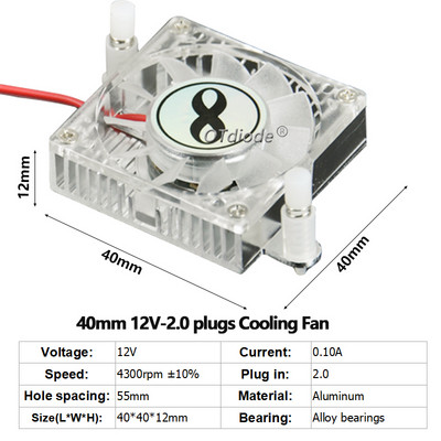 LED hűtőborda hűtő alumínium ventilátorral 5 V 12 V radiátor hűtő hűtőborda 3 W 5 W 10 W COB elektronikus chip IC LED számítógép hő