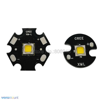 Cree XLamp XM-L2 XML2 T6 10W Neutral White 4500K High Power LED Light Emitter Bead για φακό 16mm ή 20mm Ασπρόμαυρο PCB