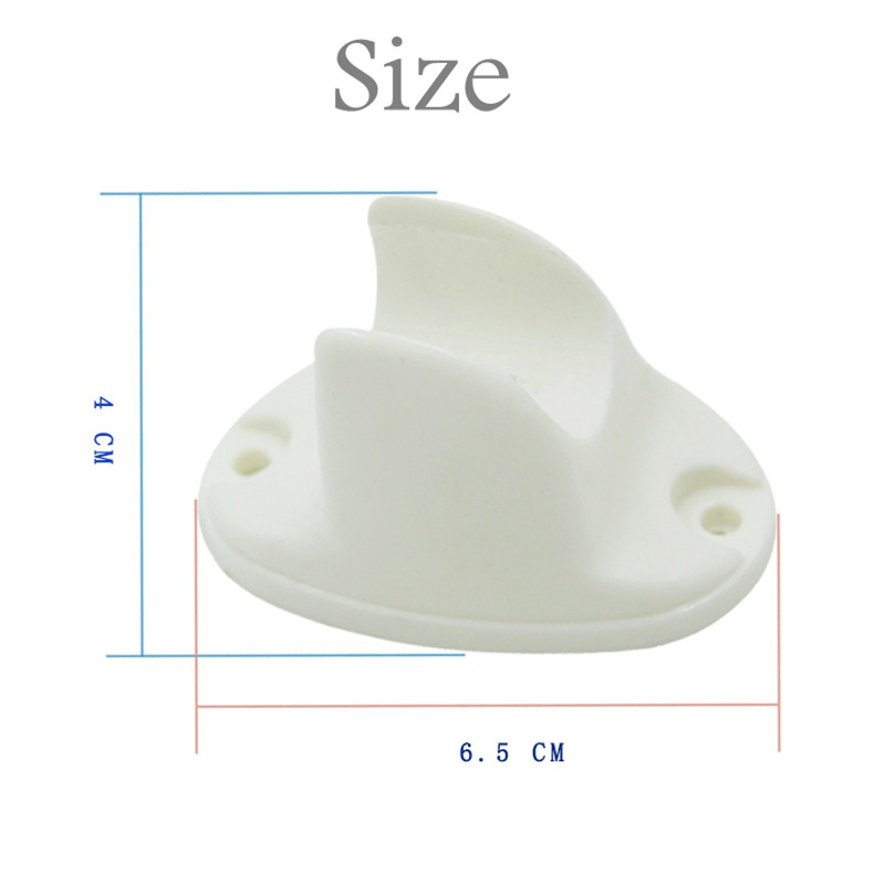 5 τμχ Λευκά στηρίγματα στήριξης ντους Φιλικά προς το περιβάλλον Πλαστική σταθερή βάση τοίχου Σπίτι Φτηνά πρακτικά αξεσουάρ μπάνιου