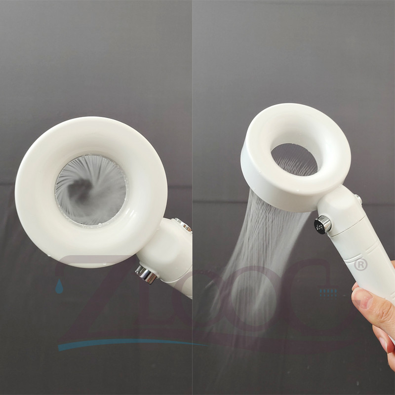 Zloog Νέο μοντέρνο μπάνιο ντους Κεφαλή ντους υψηλής πίεσης εξοικονόμησης νερού με ψεκασμό ακροφυσίων μπάνιου με κουμπί Stop