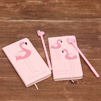 Pink Girl Notebook Zakka Lovers Flamingo Notebooks Комплект подаръчни кутии Ученически пособия Планери Escolar Канцеларски материали Sketch