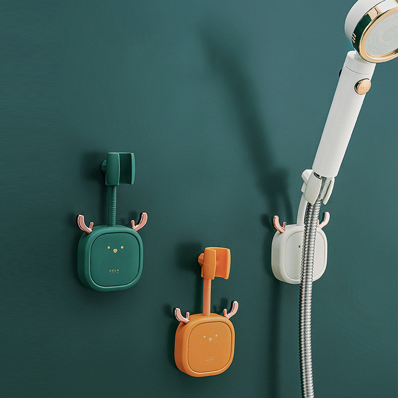 Βάση στήριξης κεφαλής ντους γενικής χρήσης, ρυθμιζόμενη φορητή βάση στήριξης, πλαστική θήκη ντουζιέρας με λάστιχο ψεκασμού