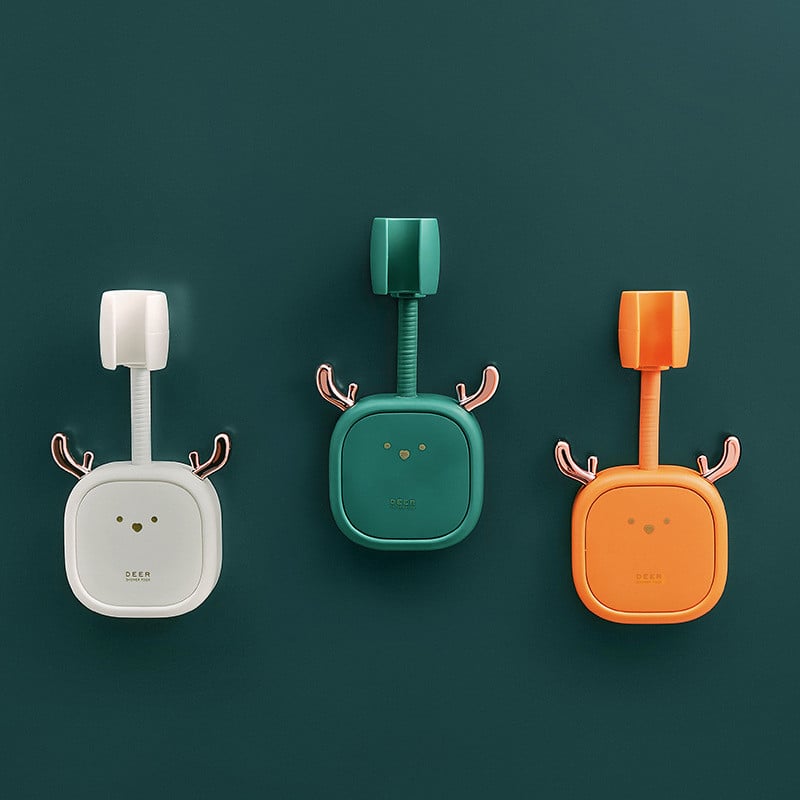 Βάση στήριξης κεφαλής ντους γενικής χρήσης, ρυθμιζόμενη φορητή βάση στήριξης, πλαστική θήκη ντουζιέρας με λάστιχο ψεκασμού