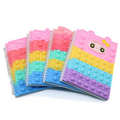 Kawaii Jegyzetfüzet Pop A Jegyzetfüzet Szilikon Pop Borító Jegyzettömbök Fidget Érzékszervi játékok Mini Napló Iskolai Kellékek Gyerek Írószerek