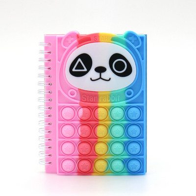Kawaii Jegyzetfüzet Pop A Jegyzetfüzet Szilikon Pop Borító Jegyzettömbök Fidget Érzékszervi játékok Mini Napló Iskolai Kellékek Gyerek Írószerek