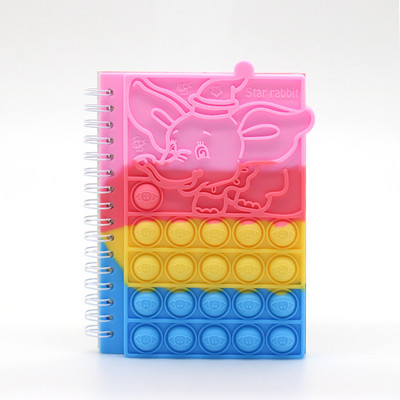 Kawaii Jegyzetfüzet Pop A Jegyzetfüzet Szilikon Pop Borító Jegyzettömbök Fidget Érzékszervi játékok Mini Napló Iskolai Kellékek Gyerek Írószerek