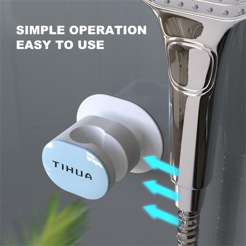 Ρυθμιζόμενη σχάρα καταιονισμού ντουζιέρας Ισχυρός τοίχος βεντούζα χωρίς διάτρηση φορητή κεφαλή ντουζιέρας ράφι αποθήκευσης Εργαλεία μπάνιου