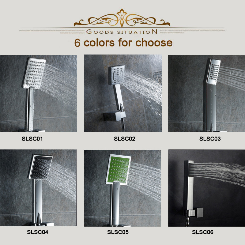 Βρύση χρωμίου μπάνιου Fashion Hand Shower Πλαστικό Ενισχυτικό ντους χειρός Χειρός κεφαλή ντους Δωρεάν αποστολή B-9107