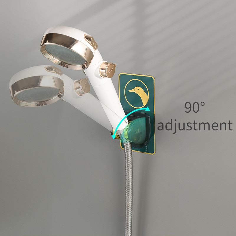 Καθολική βάση ντουζιέρας Επιτοίχια οικιακή ρυθμιζόμενη βάση ντους Αυτοκόλλητα αξεσουάρ μπάνιου χωρίς διάτρηση