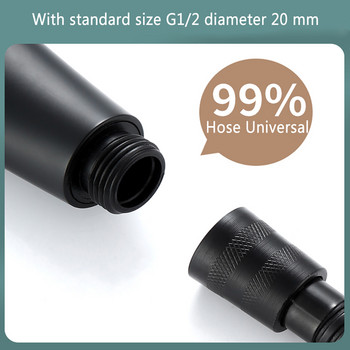 ZhangJi нов черен 300 дупки Дъждовна душ глава с високо налягане Скоба Водоспестяваща хромирана дюза за пръскачка Аксесоари за баня