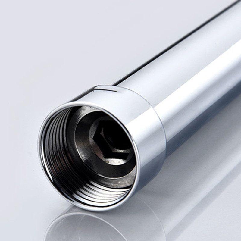 Dušo ilgintuvas 30 cm nerūdijančio plieno apvalus chromas vonios kambario dušo strypo pailginimas