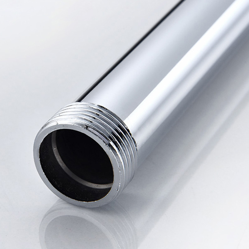 Dušo ilgintuvas 30 cm nerūdijančio plieno apvalus chromas vonios kambario dušo strypo pailginimas