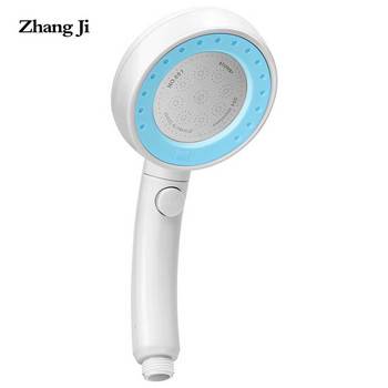 ZhangJi Въртяща се на 360° дюза Япония ABS душ глава с високо налягане с бутон за спиране Водоспестяваща душ дюза 4 цвята пръскачка