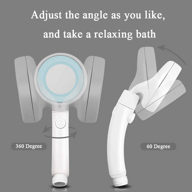 ZhangJi 360° Περιστρεφόμενο ακροφύσιο Japan ABS Κεφαλή ντους υψηλής πίεσης με κουμπί διακοπής Ακροφύσιο ντους εξοικονόμησης νερού 4 Χρώματα Ψεκαστήρας