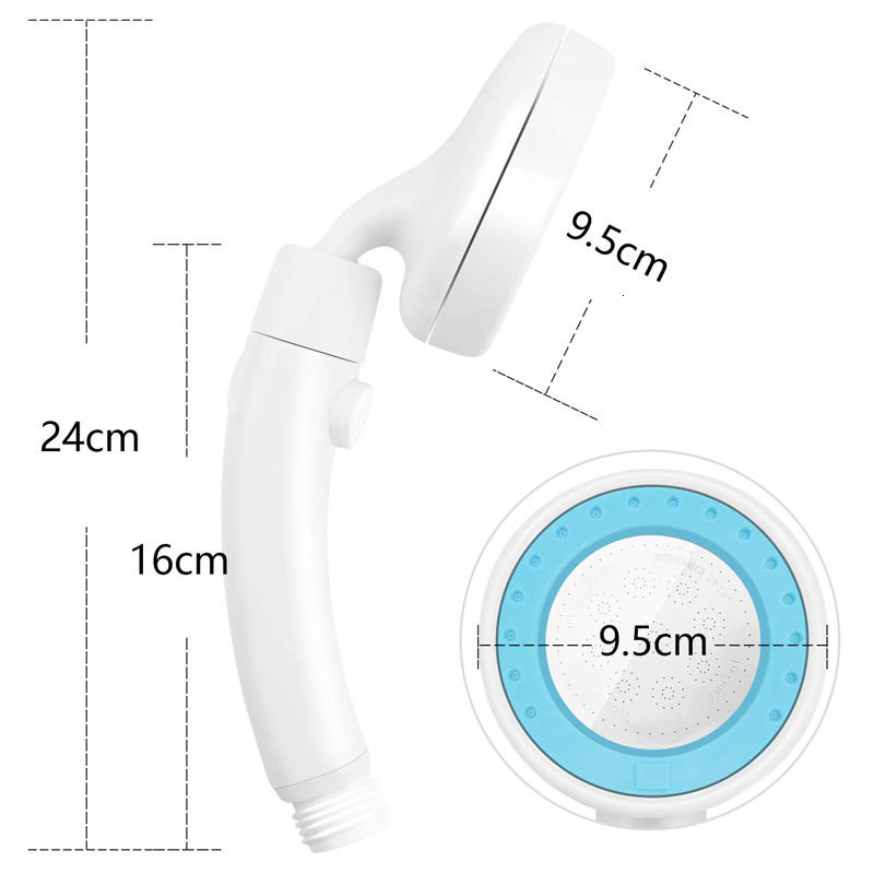 ZhangJi 360° Περιστρεφόμενο ακροφύσιο Japan ABS Κεφαλή ντους υψηλής πίεσης με κουμπί διακοπής Ακροφύσιο ντους εξοικονόμησης νερού 4 Χρώματα Ψεκαστήρας