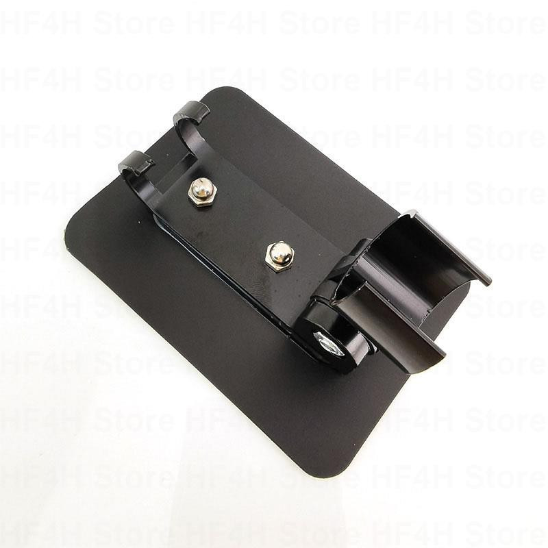 Μαύρο αυτοκόλλητο στήριγμα ντουζιέρας με ρυθμιζόμενο γάντζο Αξεσουάρ τοίχου μπιντέ μπάνιου δωρεάν