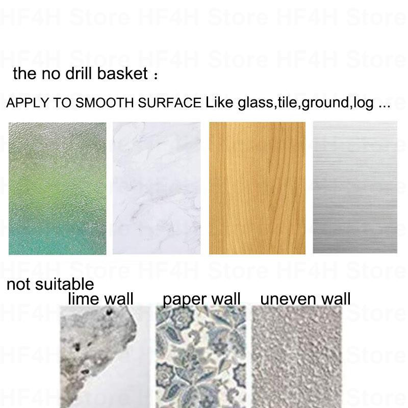 Μαύρο αυτοκόλλητο στήριγμα ντουζιέρας με ρυθμιζόμενο γάντζο Αξεσουάρ τοίχου μπιντέ μπάνιου δωρεάν