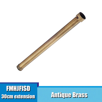 Juoda / chromas / auksas / baltas vonios dušo maišytuvas Prailginamasis vamzdis Dušo svirtis Aksesuaras Žalvarinis vamzdis kvadratinis apvalus 40 cm