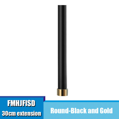 Juoda / chromas / auksas / baltas vonios dušo maišytuvas Prailginamasis vamzdis Dušo svirtis Aksesuaras Žalvarinis vamzdis kvadratinis apvalus 40 cm